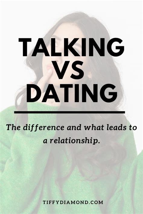 what does talking mean before dating